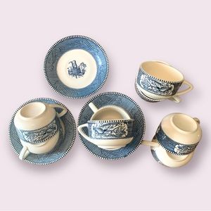 Americana tea cups and saucers